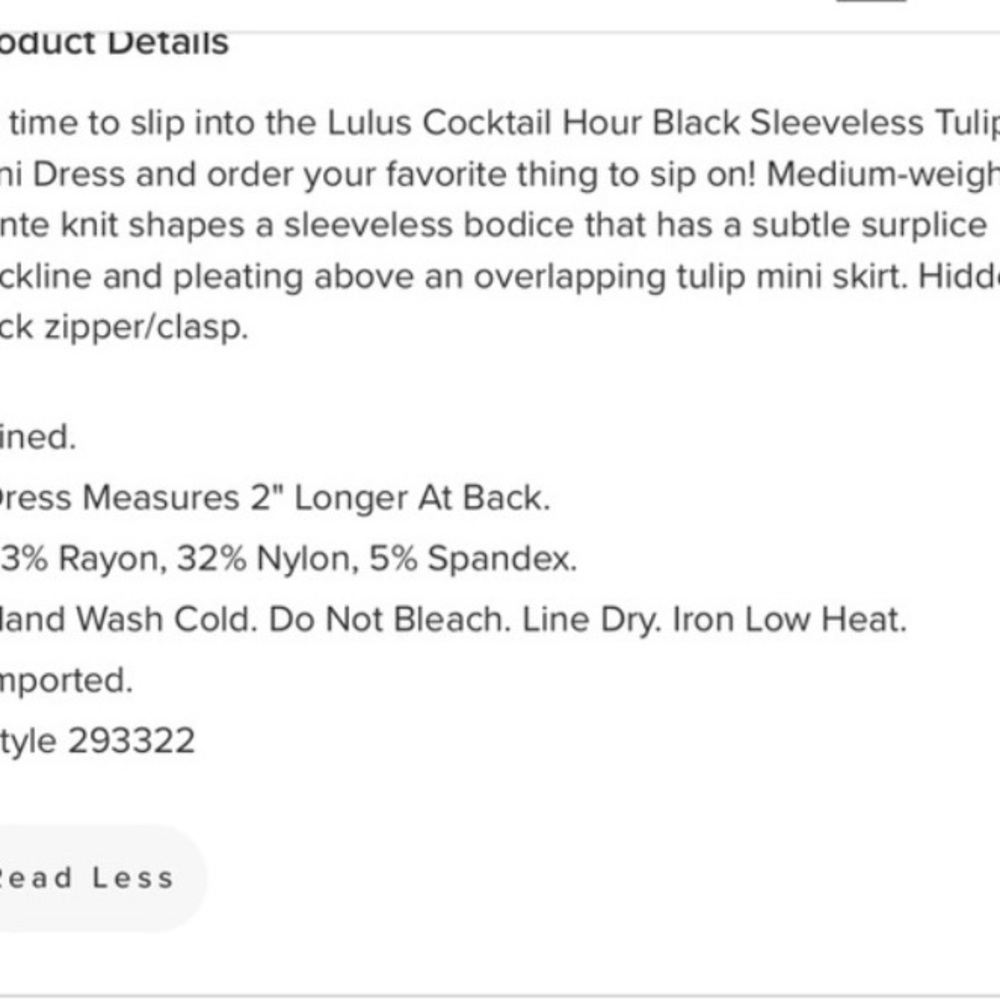 Lulu's Elegant Black Sleeveless Tulip Mini Dress - Picture 6 of 7